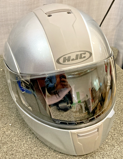 NEW GENUINE HJC IS-MAX SILVER HELMET M
