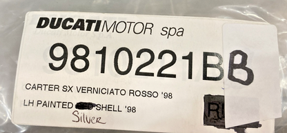 NEW GENUINE DUCATI 69810221BB BAG COVER, ST2 ST4 ST4S, LEFT SIDE, SILVER