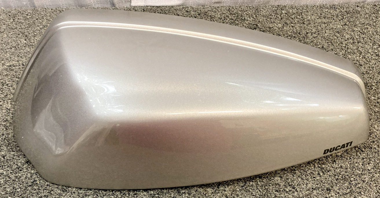 NEW GENUINE DUCATI 69810221BB BAG COVER, ST2 ST4 ST4S, LEFT SIDE, SILVER