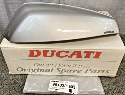 NEW GENUINE DUCATI 69810221BB BAG COVER, ST2 ST4 ST4S, LEFT SIDE, SILVER