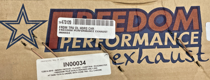 NEW GENUINE FREEDOM PERFORMANCE EXHAUST IN00034 TRUE DUAL HEADERS, CHROME, EXHA