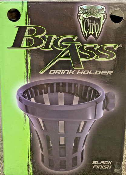 NEW GENUINE CIRO 0636-0137 BIG ASS DRINK HOLDER W/ '14-UP PASSENGER MOUNT, 50922