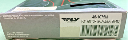 NEW GENUINE FLY RACING 48-1075M IGNITOR BALACLAVA, (S/M) MENS/UNISEX