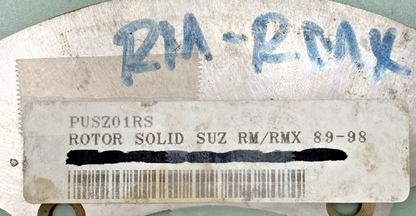 NEW REPLACES SUZUKI PUSZ01RS ROTOR SOLID SUZ RM/RMX '89-'98