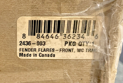 NEW GENUINE ARCTIC CAT 2436-003 FRONT FENDER FLARES, 2014-2020 WILDCAT TRAIL