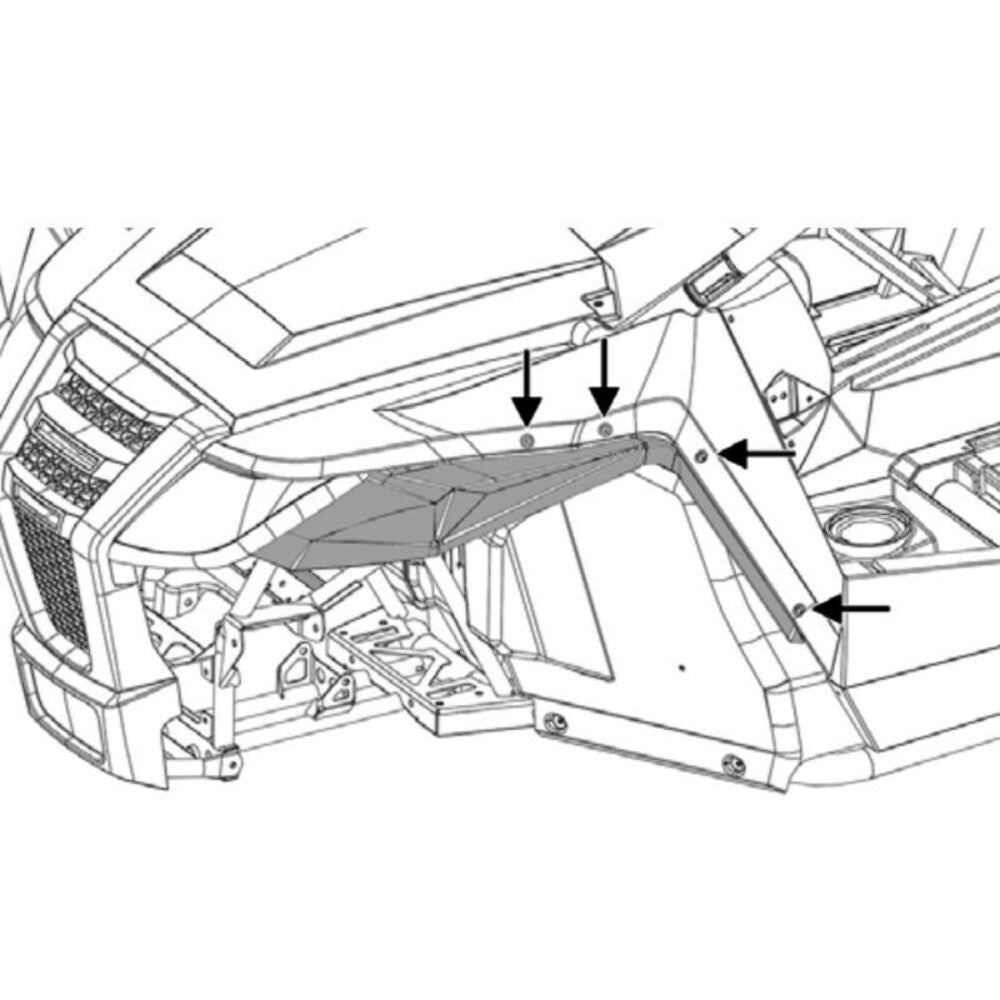 NEW GENUINE ARCTIC CAT 2436-003 FRONT FENDER FLARES, 2014-2020 WILDCAT TRAIL
