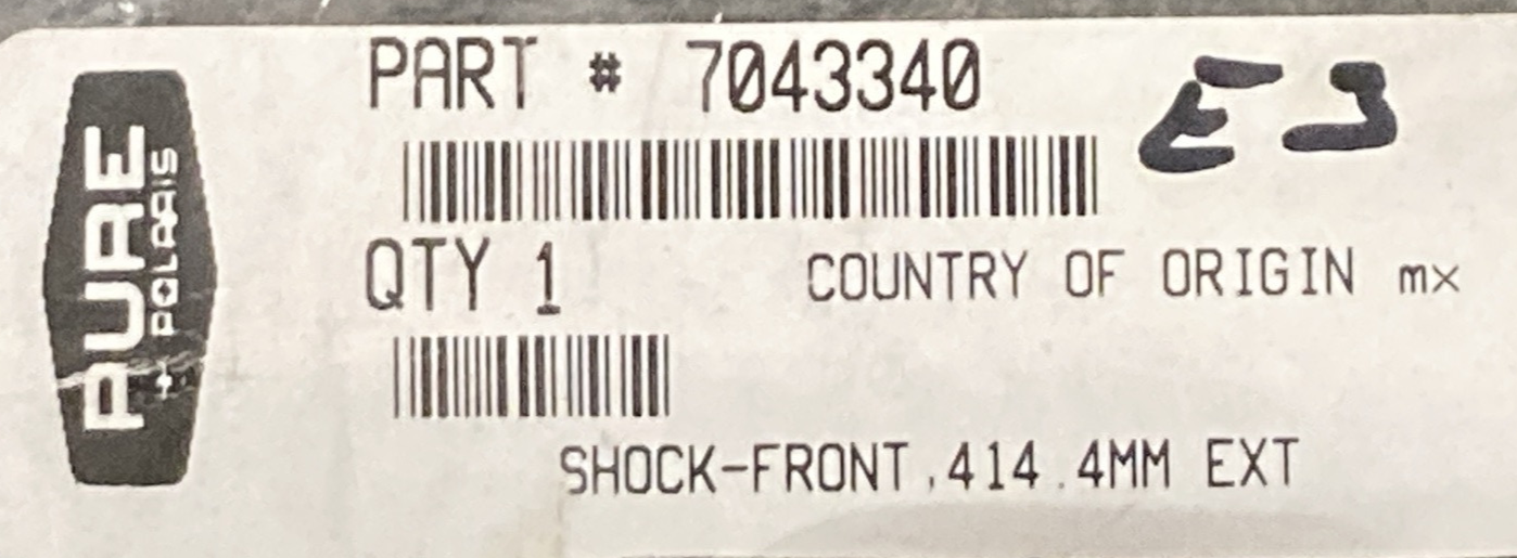 NEW GENUINE POLARIS 7043340 Shock Front 414.4mm Ext