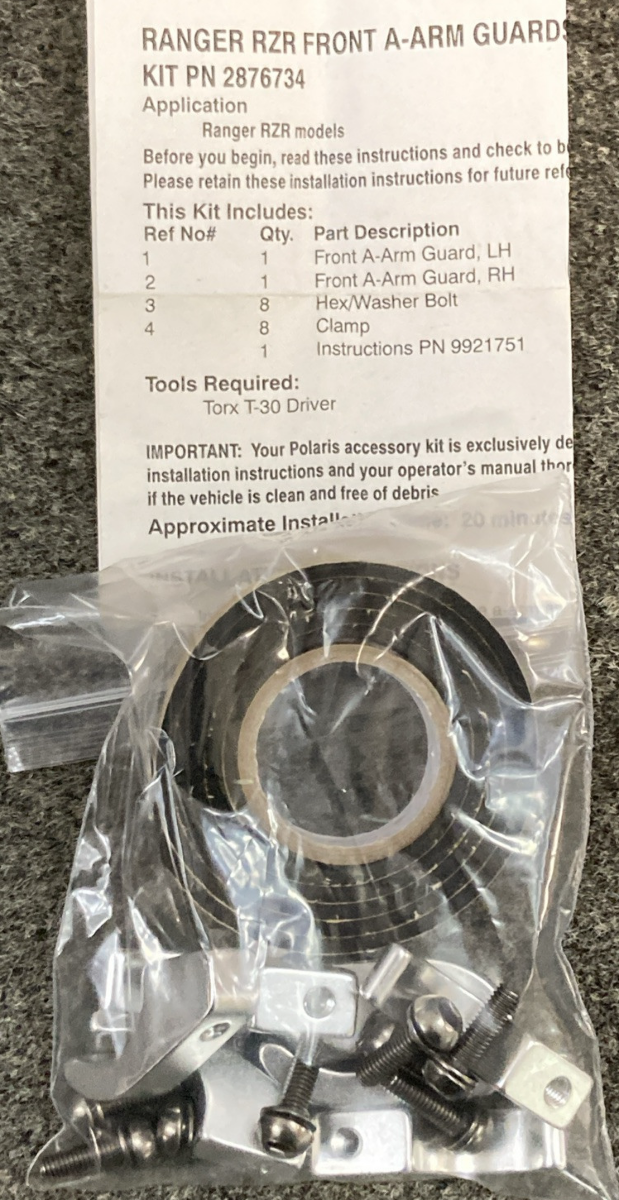 NEW GENUINE POLARIS 2876734 Front A Arm Guards Set W/ Hardware