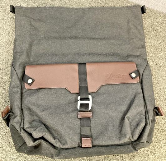 NEW GENUINE INDIAN 2883500-FBA K-SIDEBAG, MESSENGER, BLACK/BROWN