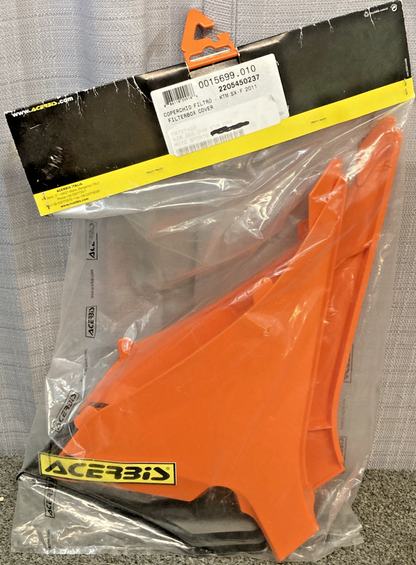 NEW GENUINE ACERBIS 2205450237 AIR BOX COVER ORANGE
