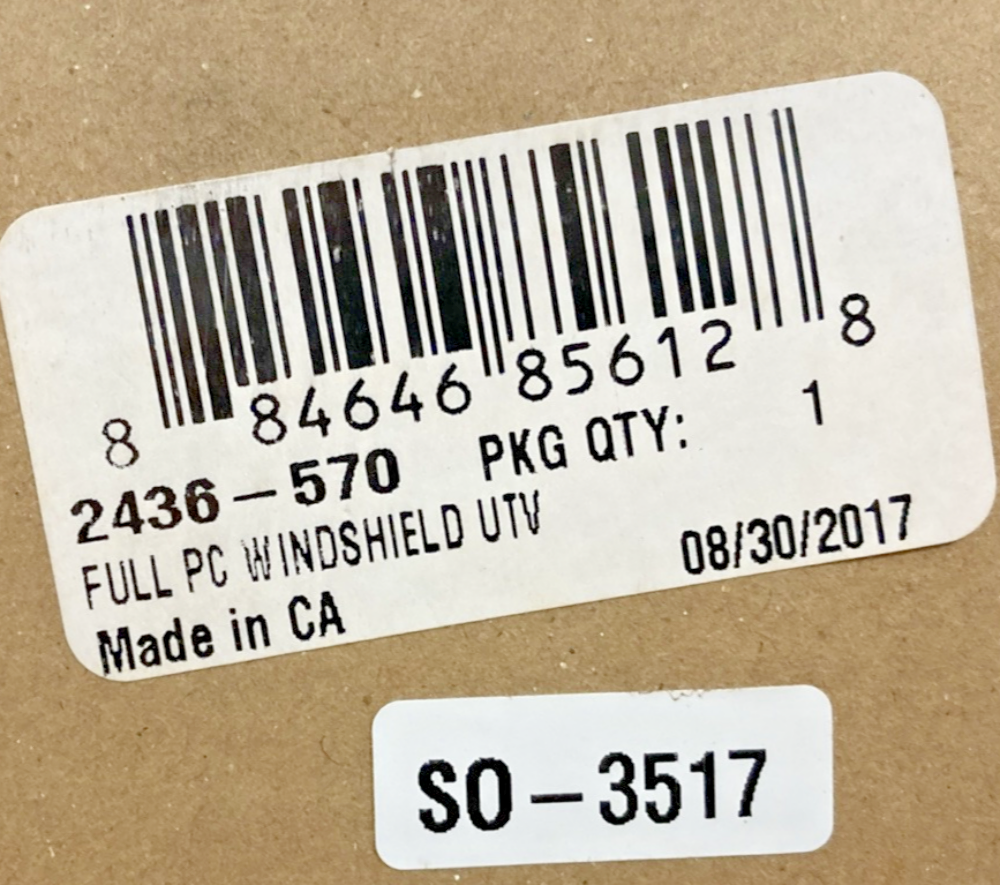 NEW GENUINE ARCTIC CAT 2436-570 FULL WINDSHIELD, R/B