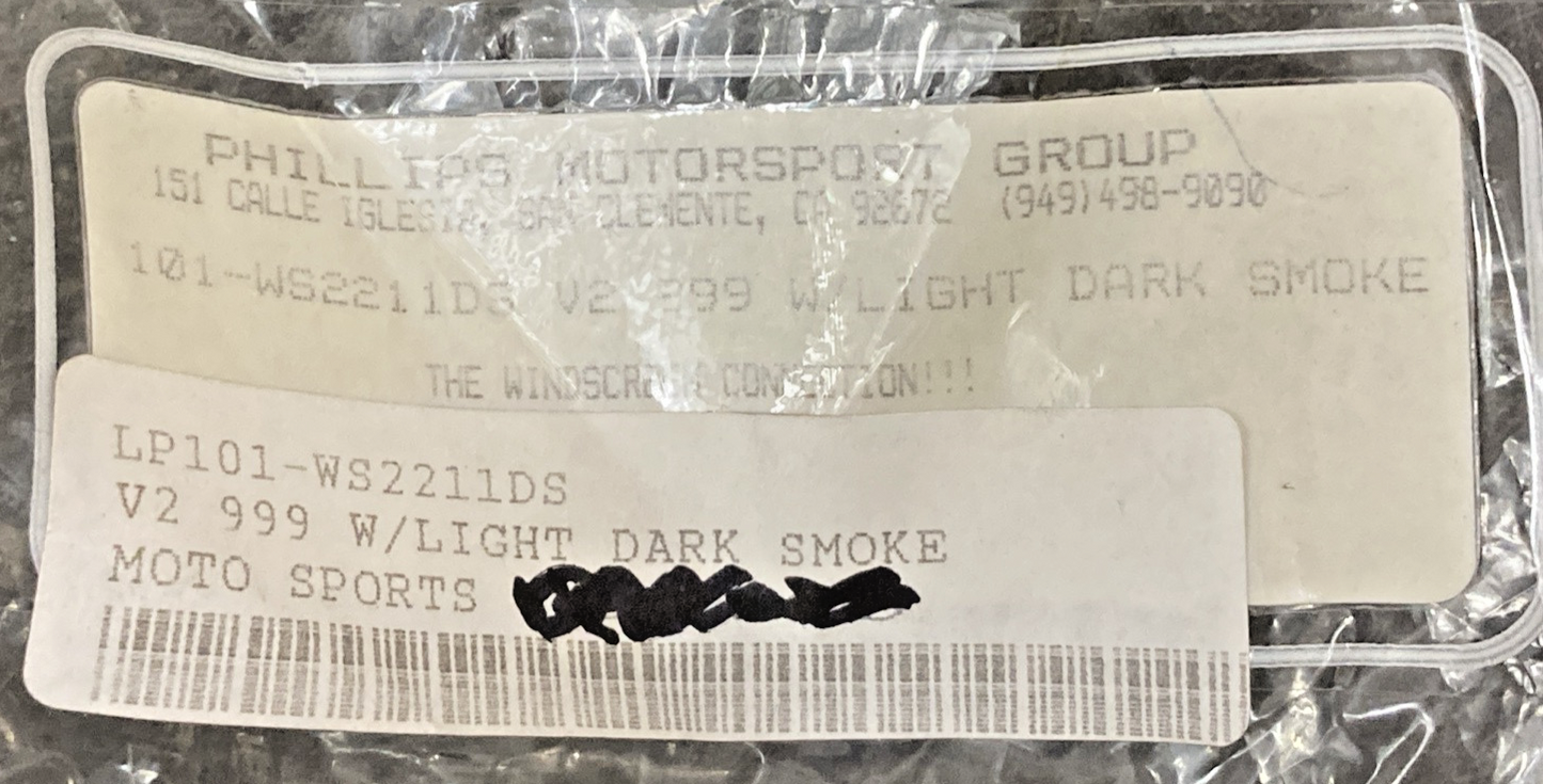 NEW GENUINE LP RACING 101-WS2211DS WINDSCREEN DARK SMOKE