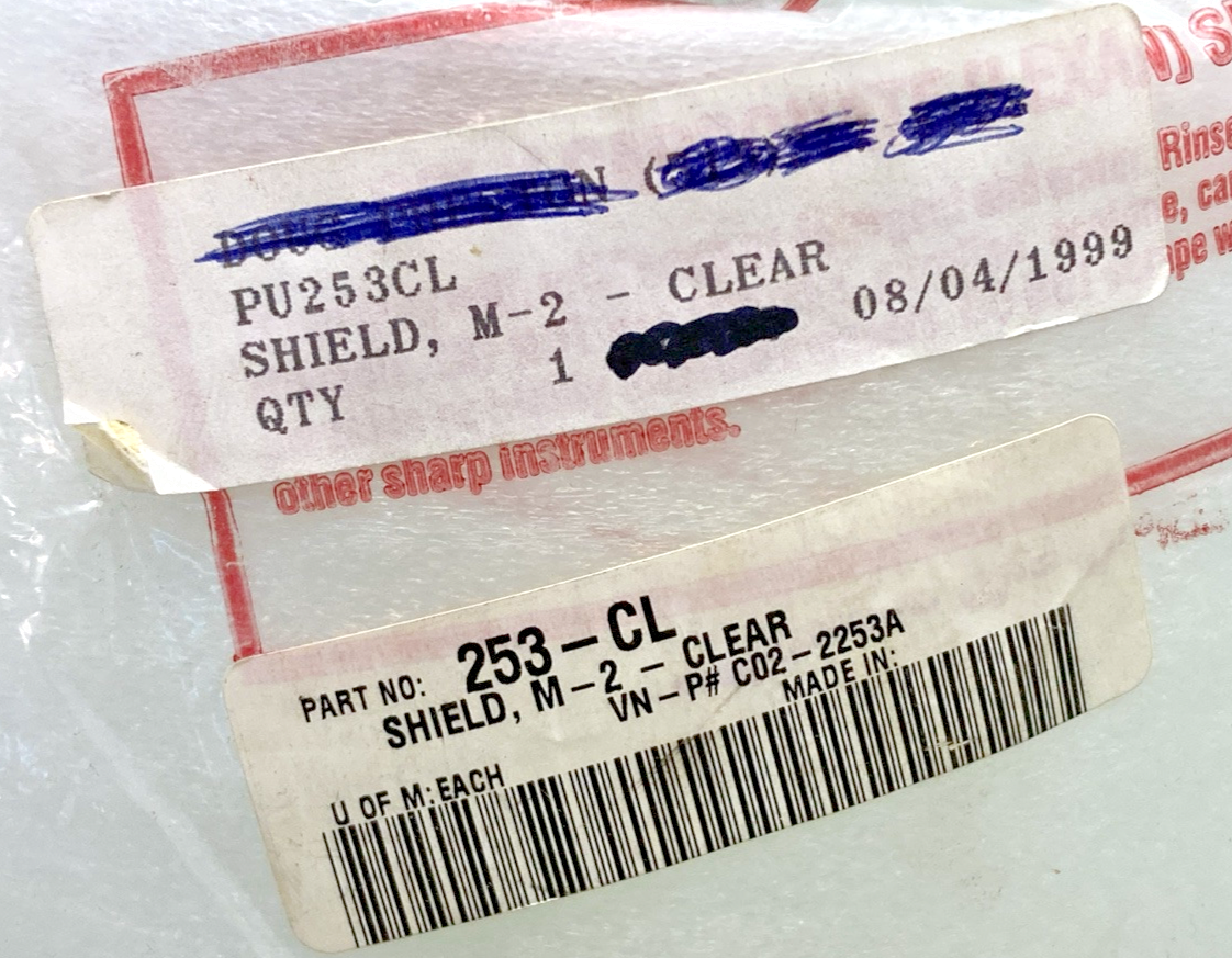 NEW REPLACES BELL HELMETS 253-CL SHIELD M-2 CLEAR