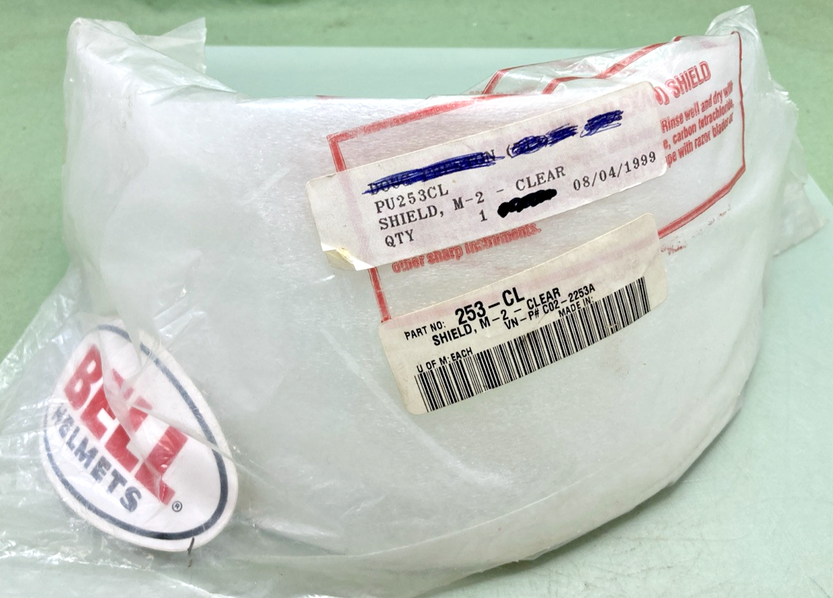 NEW REPLACES BELL HELMETS 253-CL SHIELD M-2 CLEAR