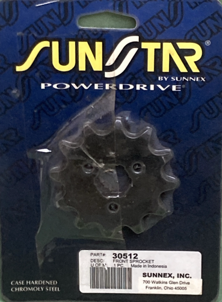 NEW GENUINE SUNSTAR 30512 FRONT SPROCKET 12T