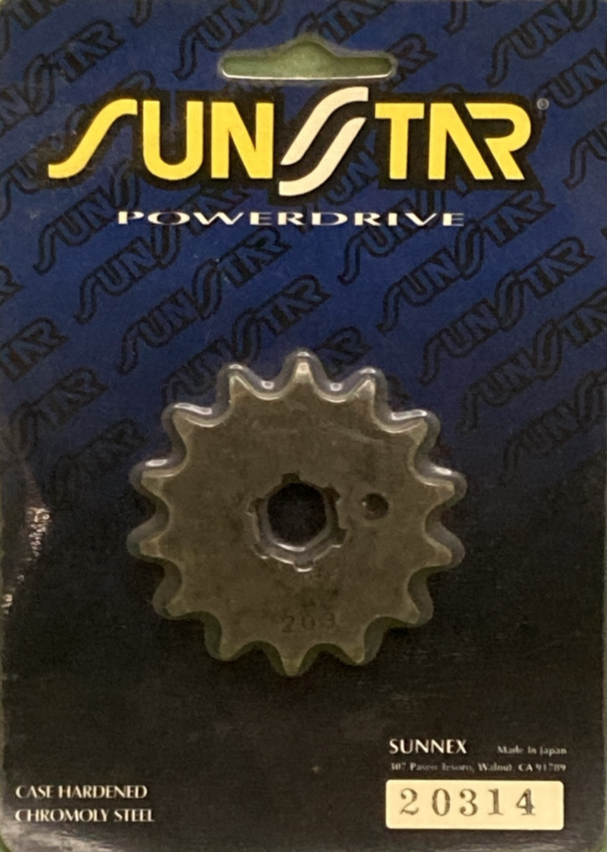 NEW GENUINE SUNSTAR 20314 FRONT SPROCKET 14T