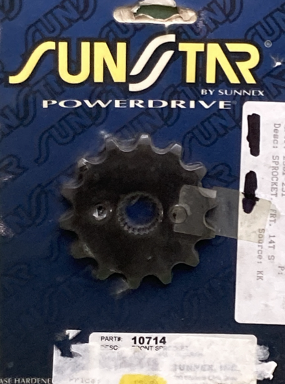 NEW GENUINE SUNSTAR 10714 FRONT SPROCKET 14T