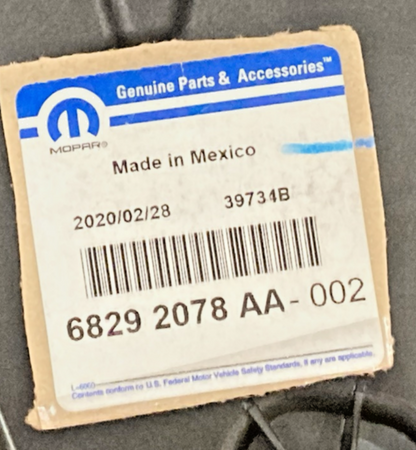 NEW GENUINE MOPAR 68292078AA RH PANEL-CARRIER PLATE, 2018-2021 JEEP COMPASS