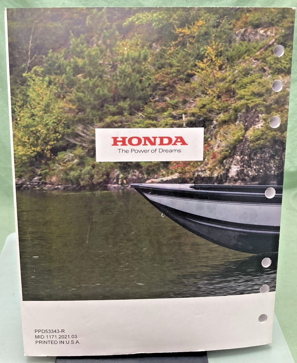 GENUINE HONDA PPD53343-R MARINE RIGGING GUIDE 2021