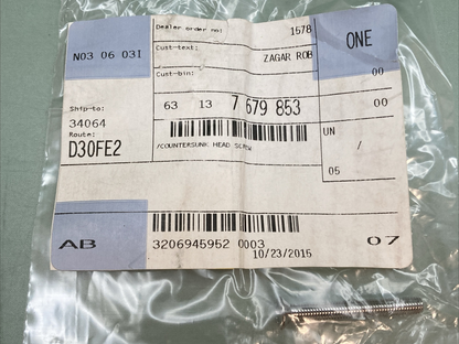 NEW GENUINE BMW 63137679853 Countersunk head screw