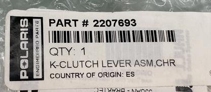 NEW GENUINE POLARIS 2207693 K-CLUTCH LEVER ASM CHROME
