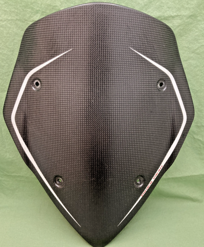 NEW GENUINE DUCATI 48710652AB PIKES PEAK MATT CARBON WINDSHIELD