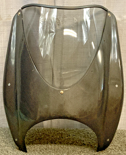 NEW GENUINE DUCATI 96921700B CARBON AND PLEXIGLASS WINDSCREEN, DUCATI MONSTER S4