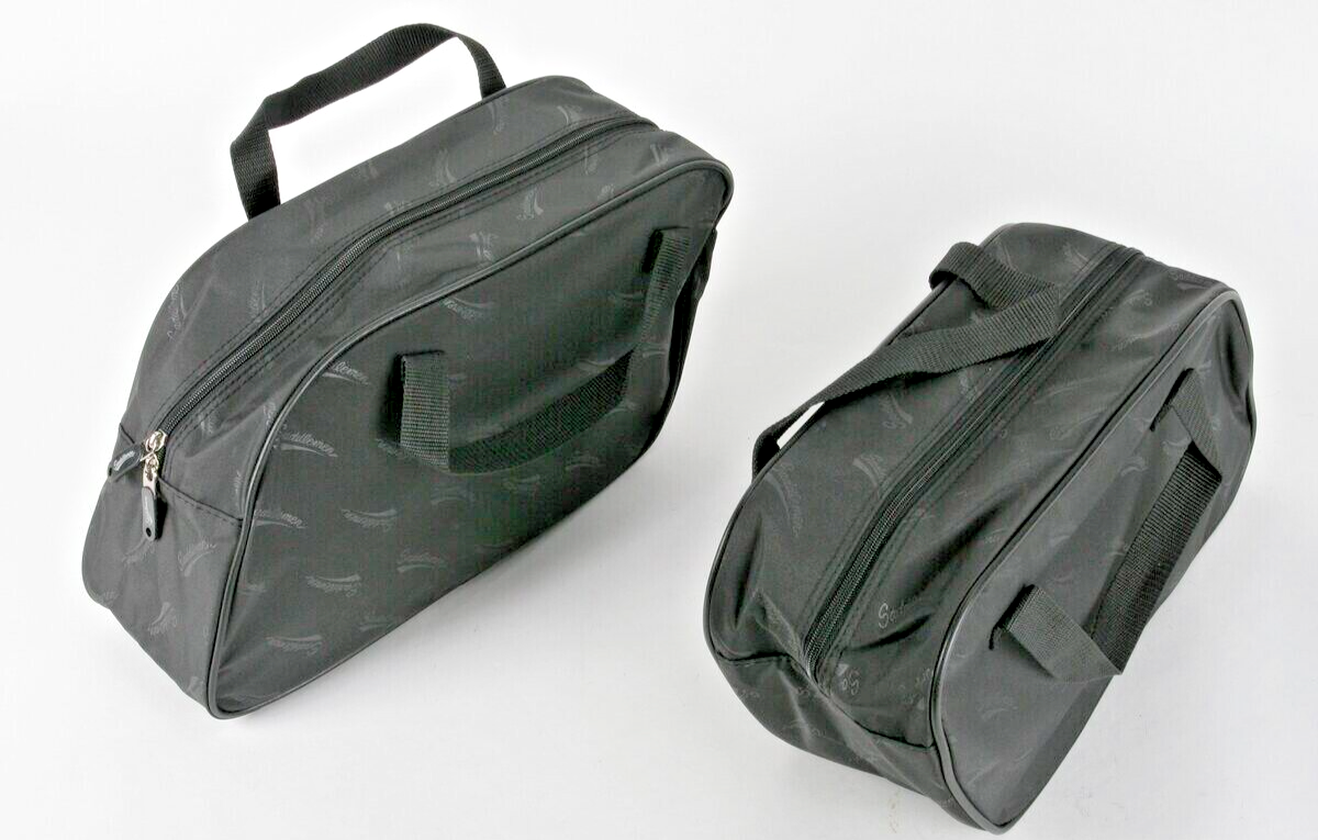 NEW GENUINE SADDLEMEN 3501-0605 PAIR BLK TEXTILE SADDLEBAG, MED EXPRESS LINER