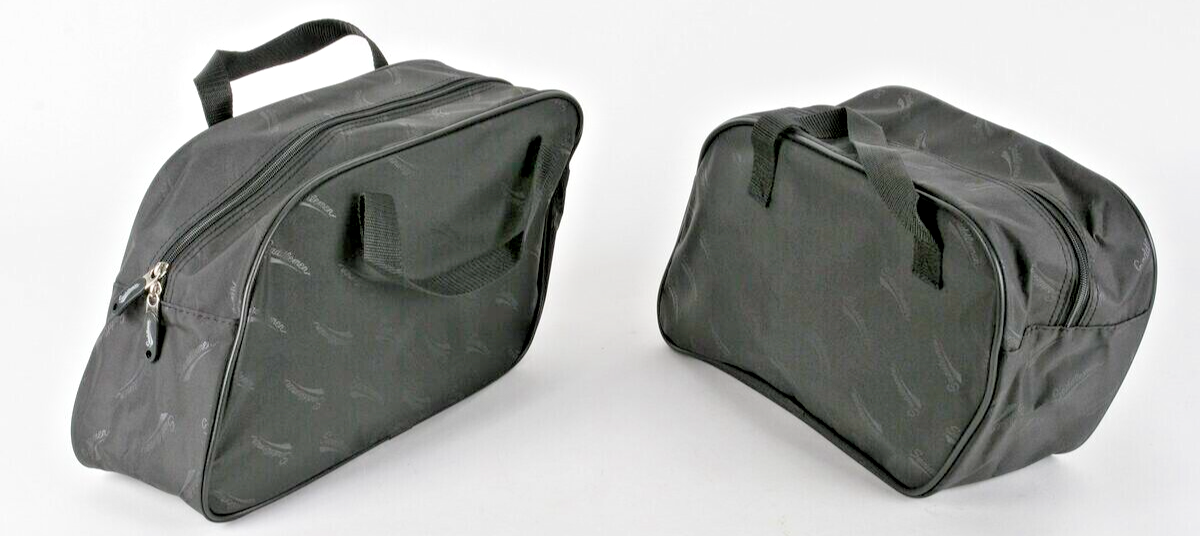NEW GENUINE SADDLEMEN 3501-0605 PAIR BLK TEXTILE SADDLEBAG, MED EXPRESS LINER
