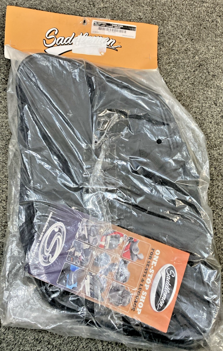 NEW GENUINE SADDLEMEN 3501-0605 PAIR BLK TEXTILE SADDLEBAG, MED EXPRESS LINER