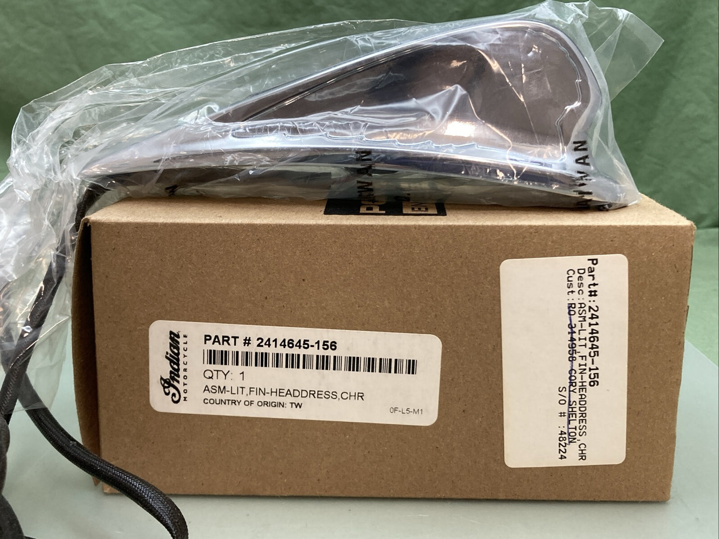 NEW GENUINE POLARIS 2414645-156 ASM LIT, FIN-HEADDRESS,CHR