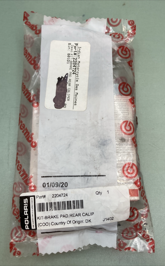 NEW GENUINE POLARIS 2204724 KIT-BRAKE PAD,REAR CALIPER