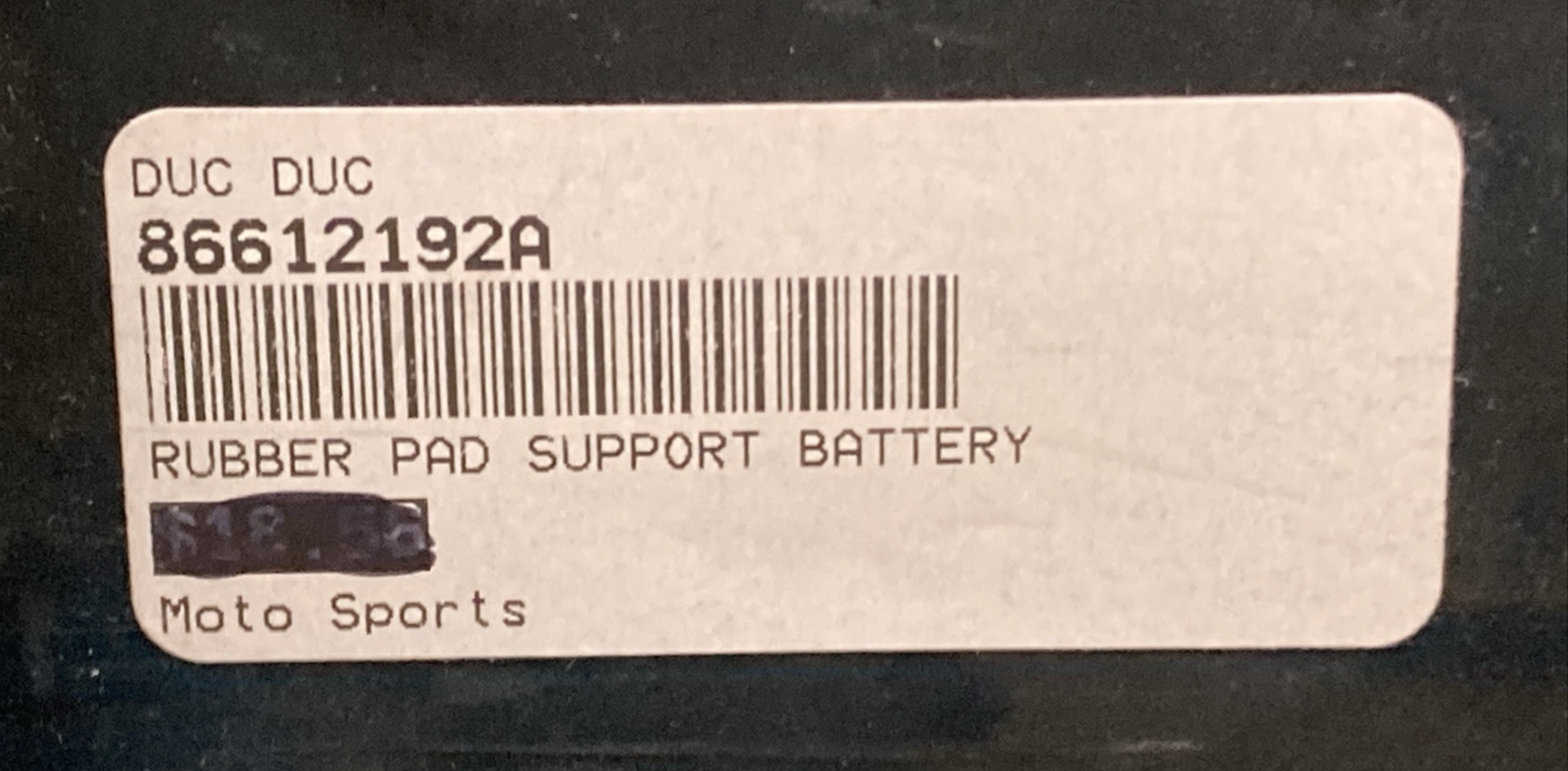 NEW REPLACES DUCATI 86612192A PAD, BATTERY