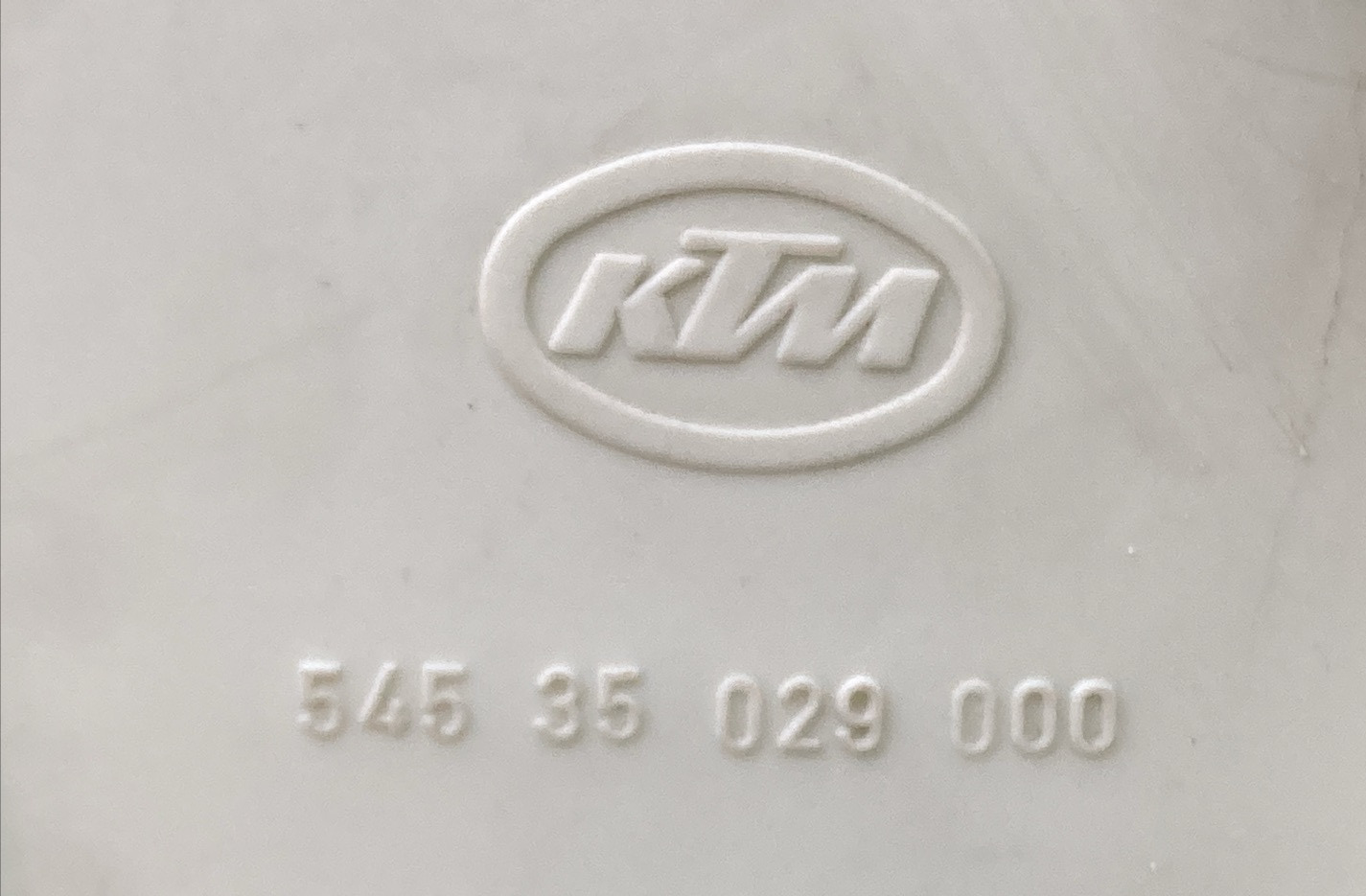 NEW GENUINE KTM 54535029000 SPOILER R/S WHITE