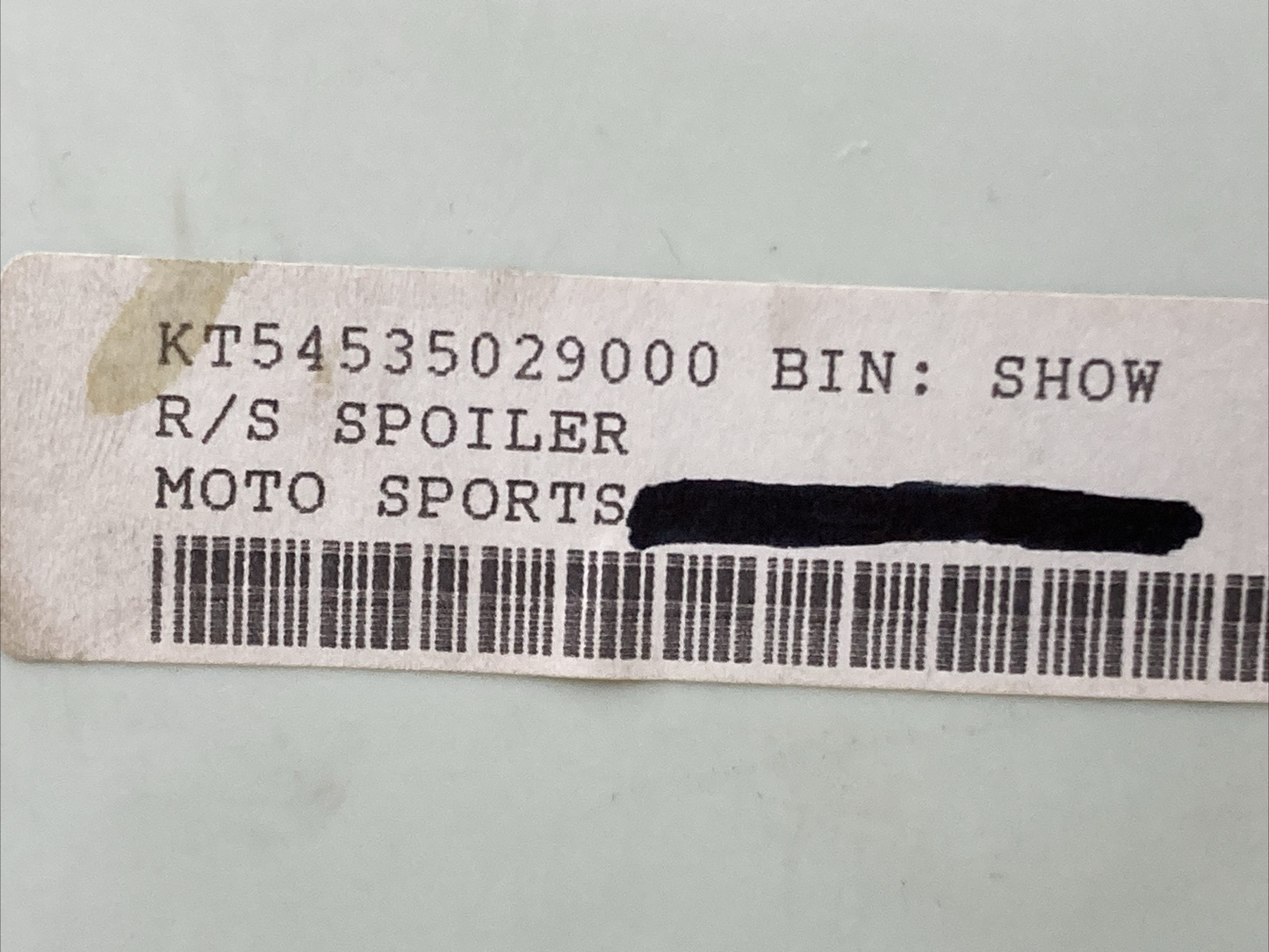 NEW GENUINE KTM 54535029000 SPOILER R/S WHITE