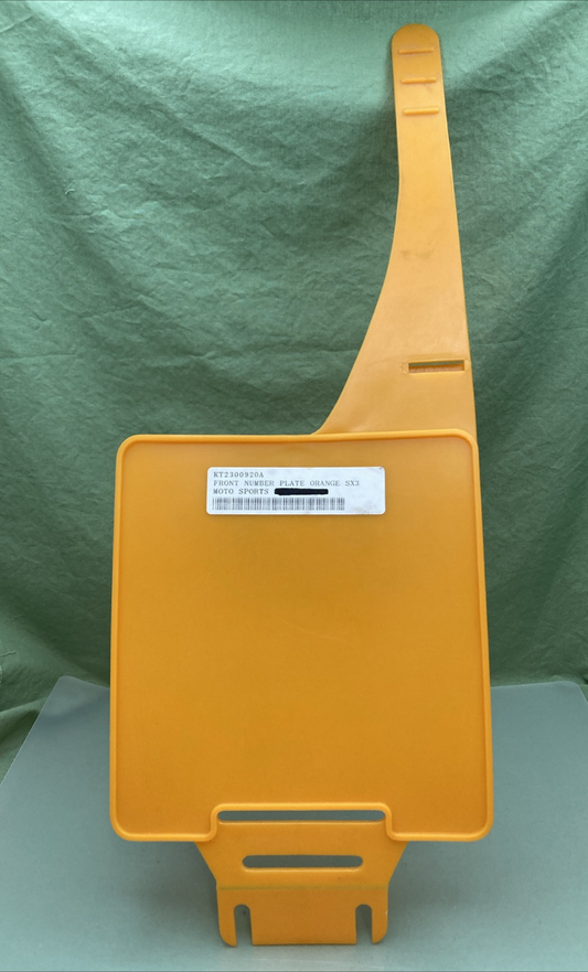 NEW GENUINE KTM 2300920A FRONT NUMBER PLATE ORANGE SX3