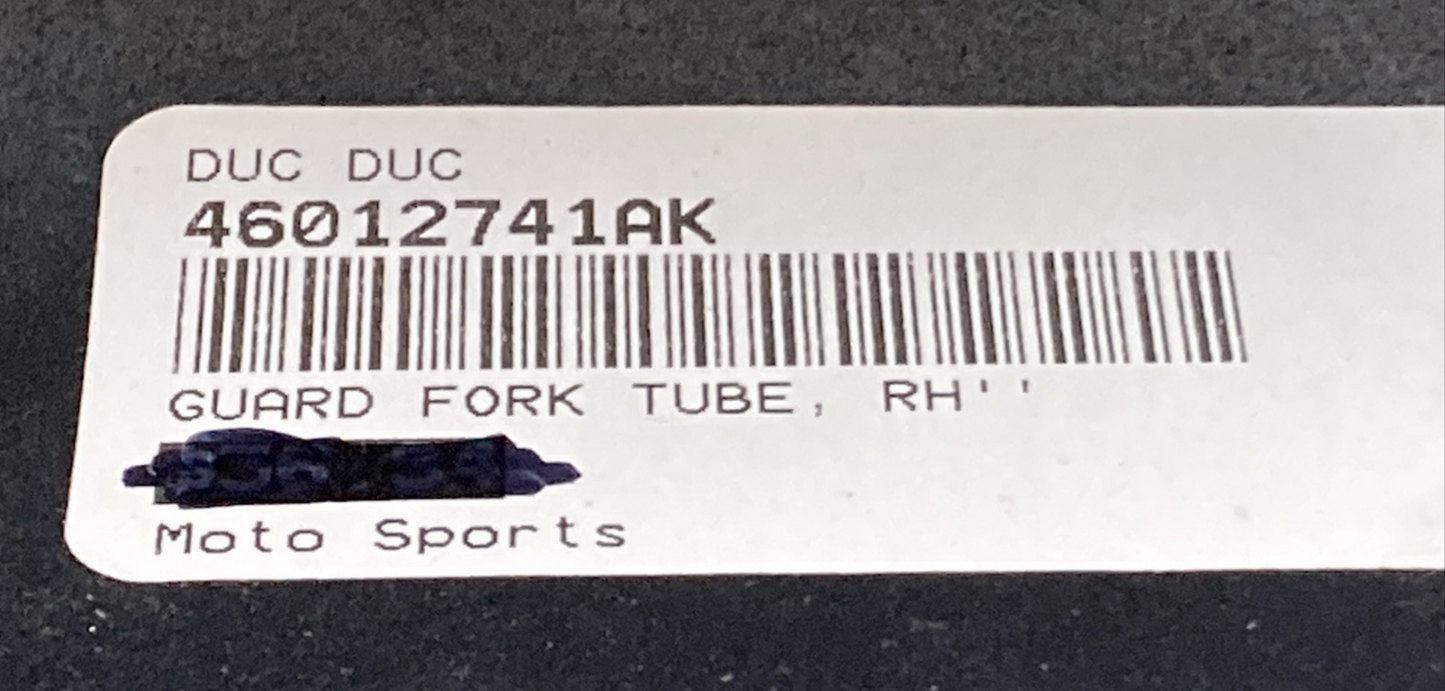 NEW REPLACES DUCATI 46012741AK GUARD FORK TUBE, RH