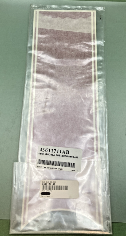 NEW GENUINE DUCATI 43611711AB REAR STRIPE RED