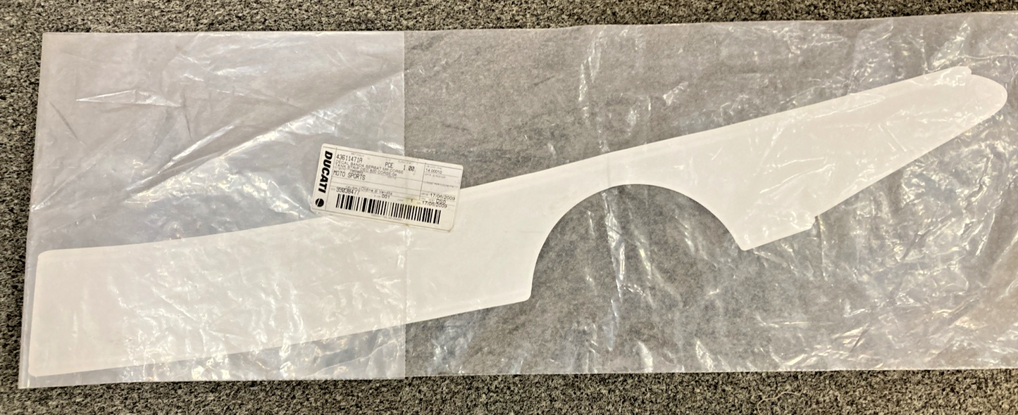 NEW GENUINE DUCATI 43611471A WHITE STRIP