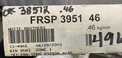NEW GENUINE RACE TECH FRSP 3951 46 DIRT Fork Springs 38.6X512 MM .46 KG/MM