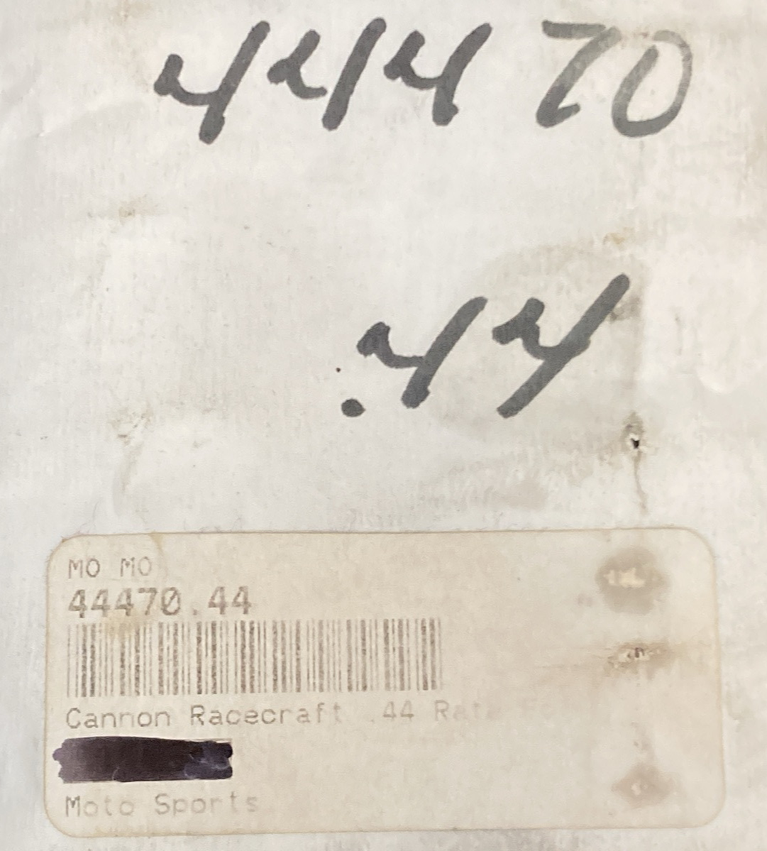 NEW REPLACES CANNON RACECRAFT 44470.44 FORK SPRING .44