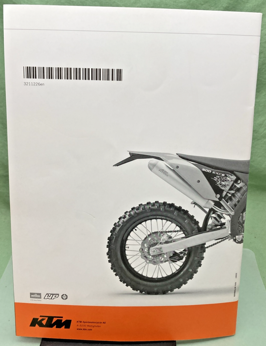 NEW GENUINE KTM 3211226en OWNER'S MANUAL 2008