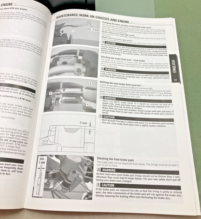 NEW GENUINE KTM 3211226en OWNER'S MANUAL 2008