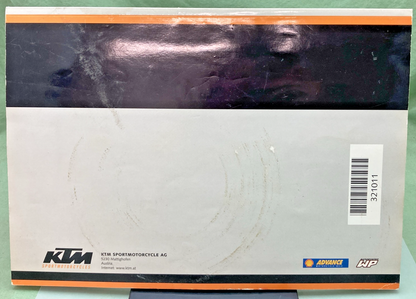 GENUINE KTM 321011 OWNER'S HANDBOOK 2002