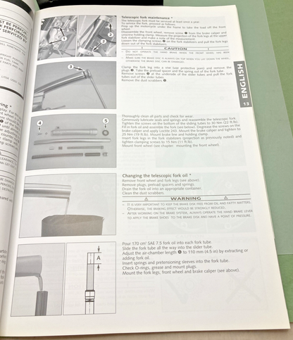 NEW GENUINE KTM 321012 OWNER'S HANDBOOK 2002