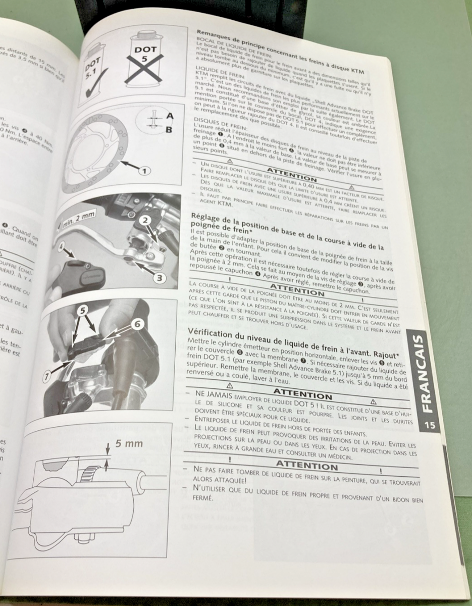 NEW GENUINE KTM 321012 OWNER'S HANDBOOK 2002