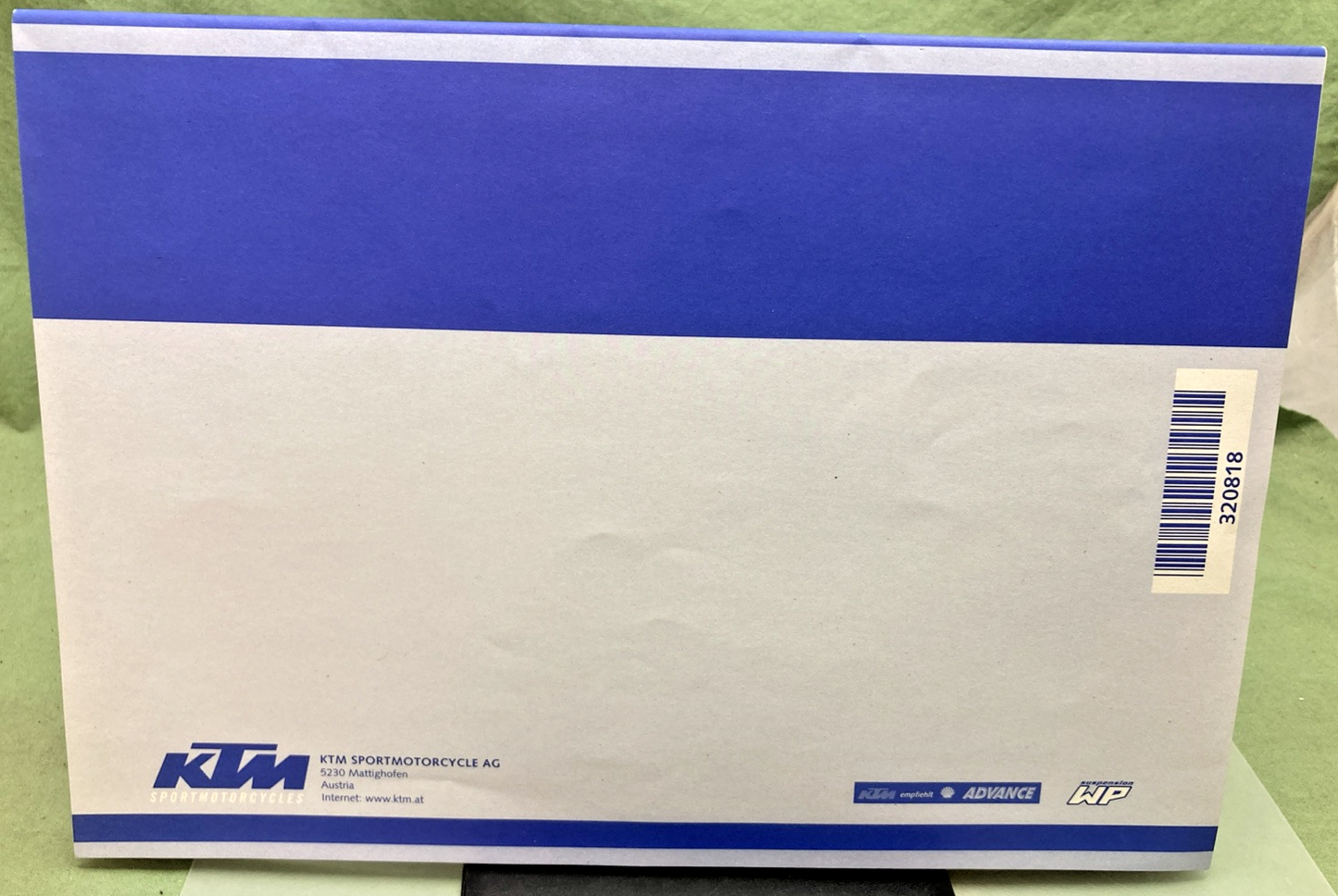 NEW GENUINE KTM 320818 OWNER'S HANDBOOK 2001