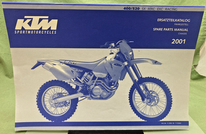 NEW GENUINE KTM 320818 OWNER'S HANDBOOK 2001