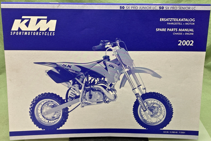 NEW GENUINE KTM 320840 OWNER'S HANDBOOK 2002