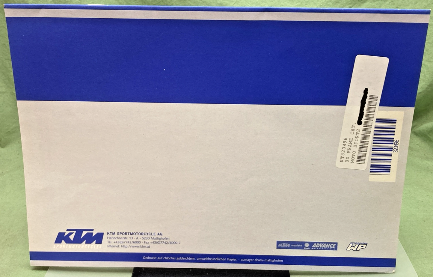 NEW GENUINE KTM 320496 SPARE PARTS MANUAL 2000